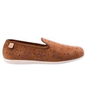 Spenco Women Paisley balletLeather Loafer Slip on shoes sz 9B